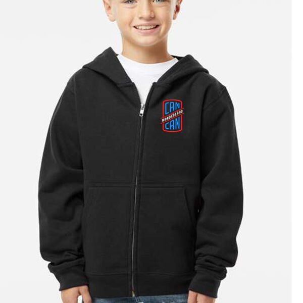 Independent Trading co. - Youth Midweight Full-Zip Hooded Sweatshirt - Embroidered Logo Thumbnail