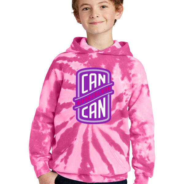 Port & Company® Youth Tie-Dye Pullover Hooded Sweatshirt - Printed Logo Thumbnail