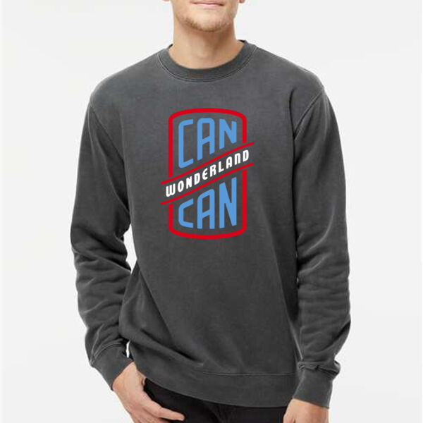 Independent Trading Co. - Unisex Midweight Pigment-Dyed Crewneck Sweatshirt - Screen Print Logo Thumbnail