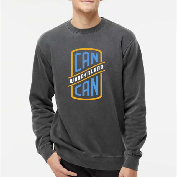 Independent Trading Co. - Unisex Midweight Pigment-Dyed Crewneck Sweatshirt - Screen Print Logo Thumbnail