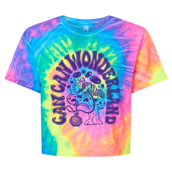 Colortone - Women's Tie-Dyed Crop T-Shirt - Printed Logo Thumbnail