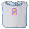 Infant Contrast Trim Terry Bib Thumbnail