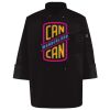 Ten Pearl Button Black Chef Coat Thumbnail