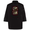 Ten Pearl Button Black Chef Coat Thumbnail