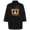 Ten Pearl Button Black Chef Coat Thumbnail